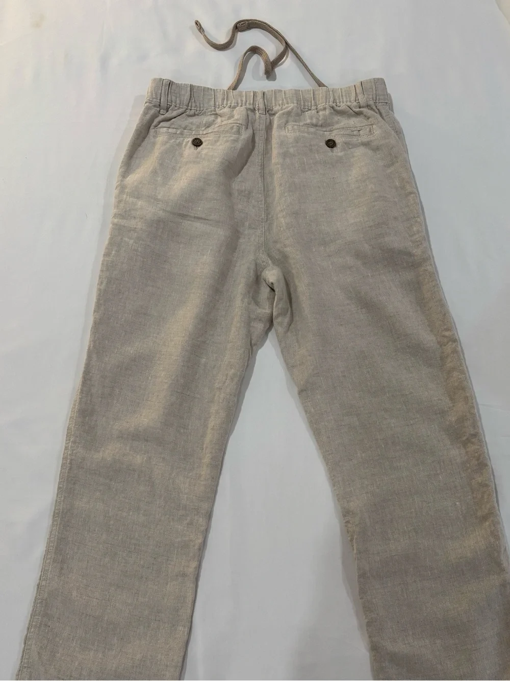 Caribbean - Men's 100% Linen Pants in Light Tan